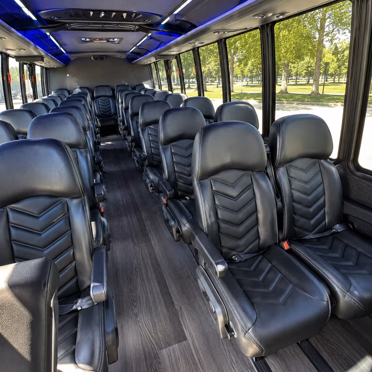 loveland 35 passenger minibus inside