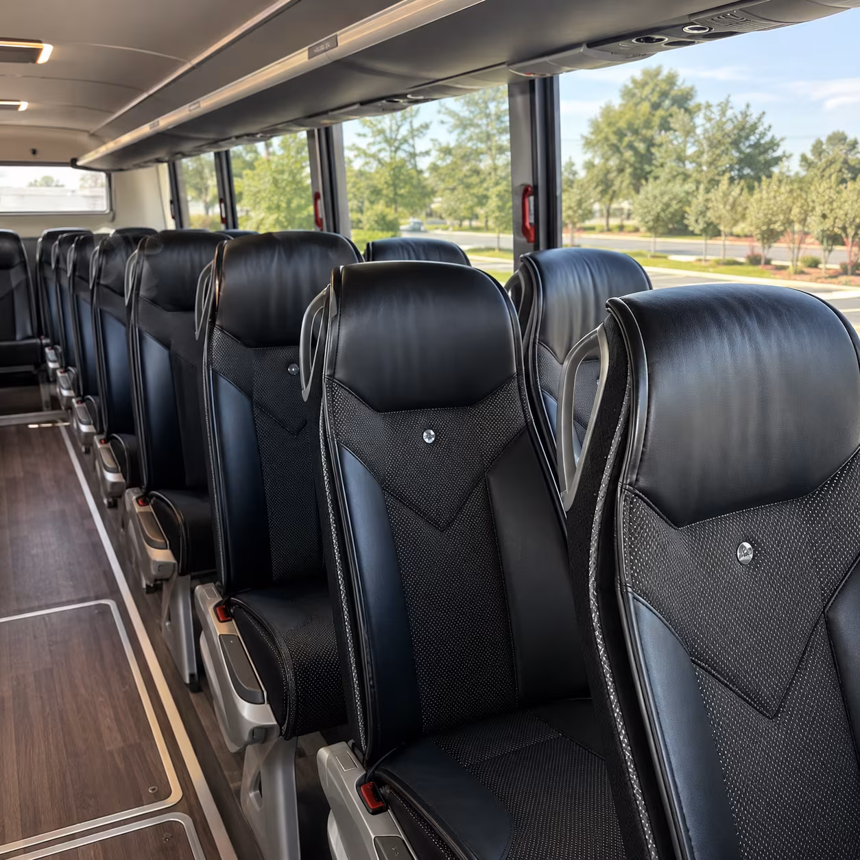 loveland 45 passenger charter bus interior