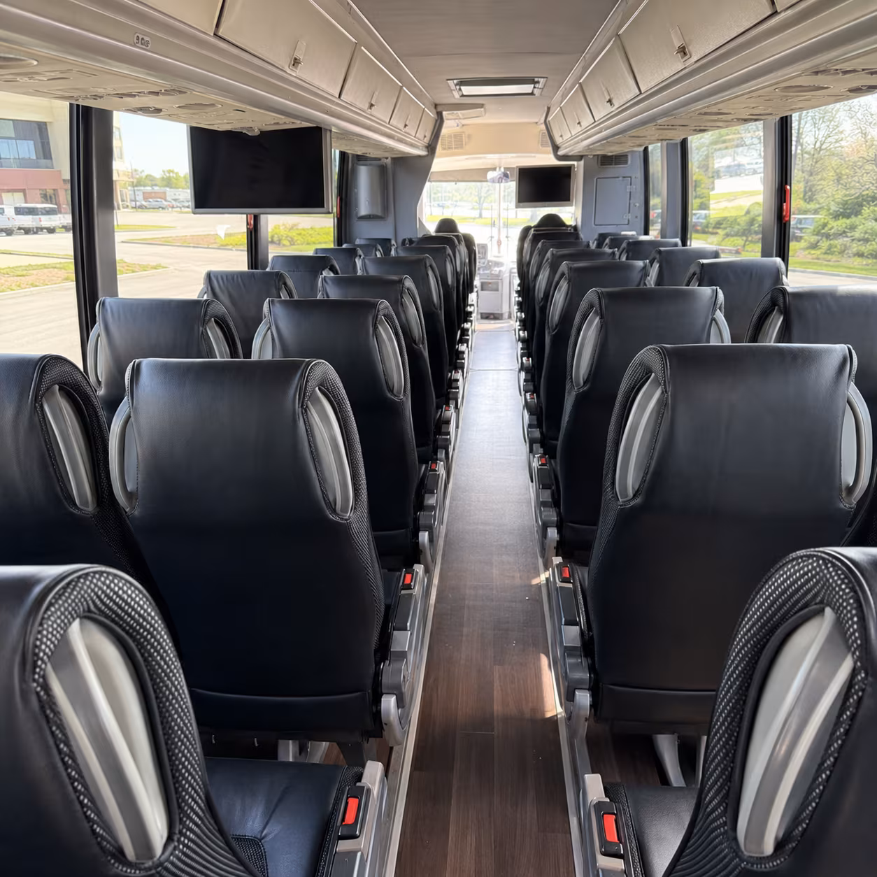 loveland 56 passenger charter bus inside